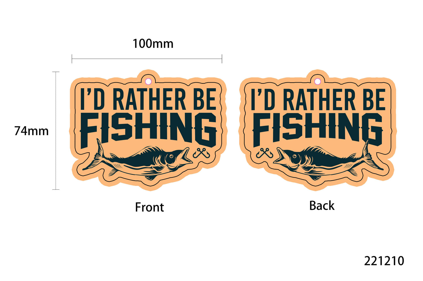I'd Rather Be Fishing | Air Freshener