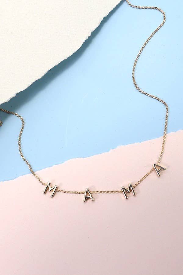 Mama Letter Necklace