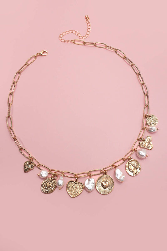Pearl Charm Necklace