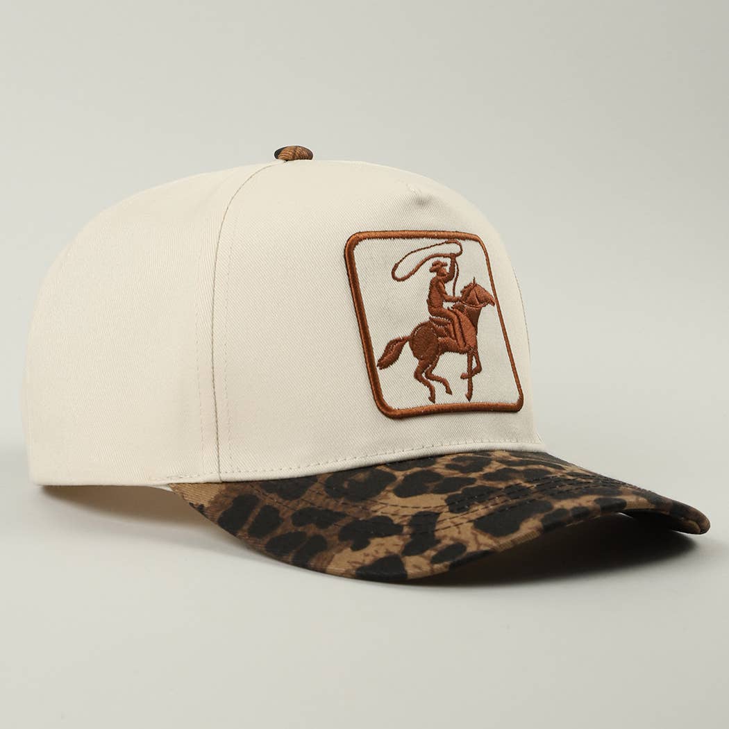 Leopard Roper Patch Hat