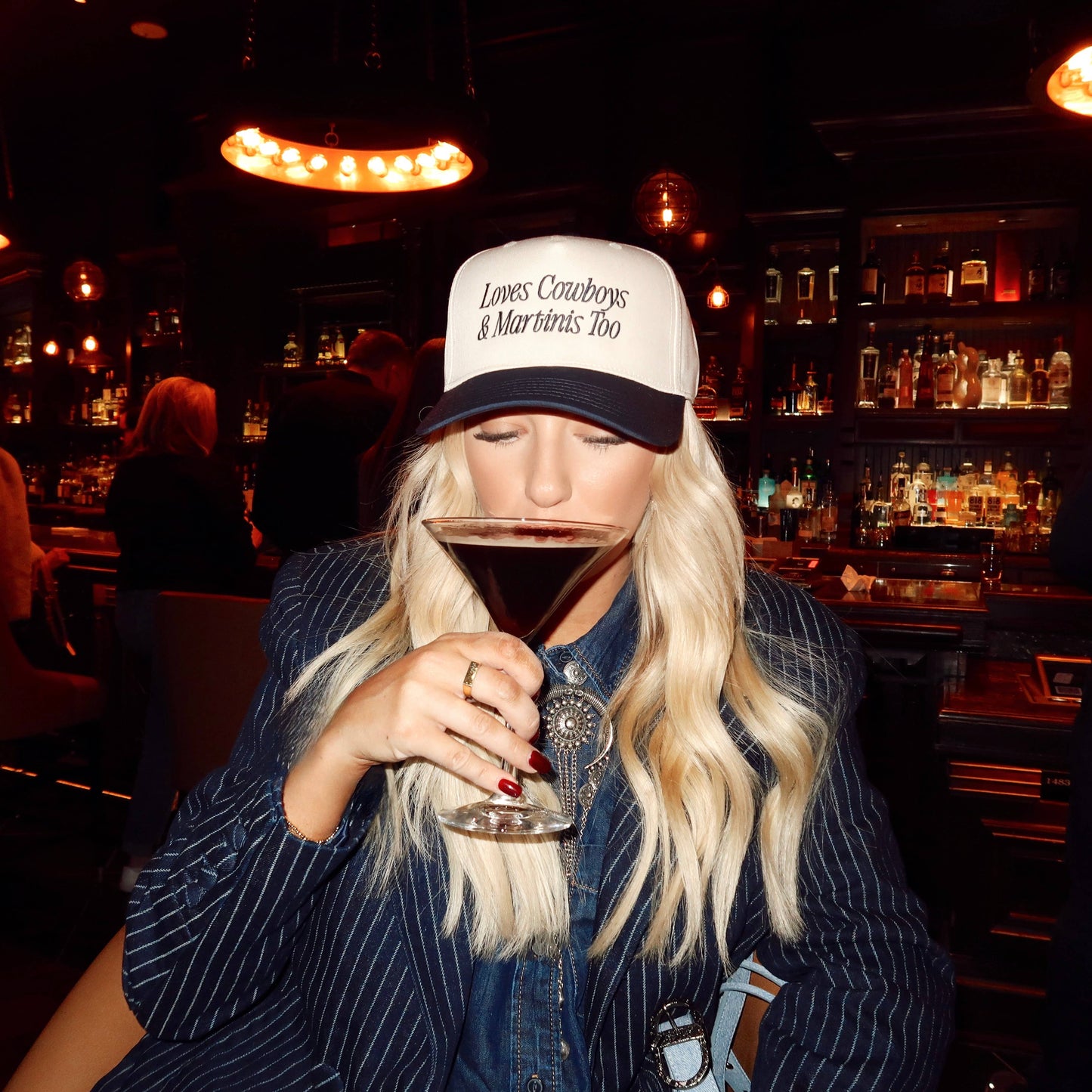 Cowboys & Martinis | Embroidered Hat
