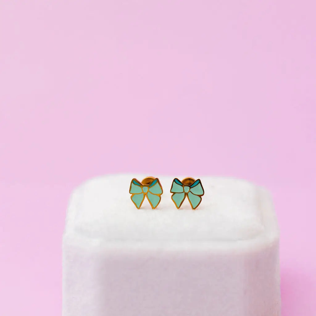 Girls Flat Back Stud Earrings