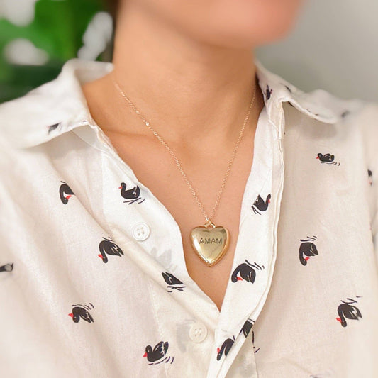 Mama Heart Pendant Necklace