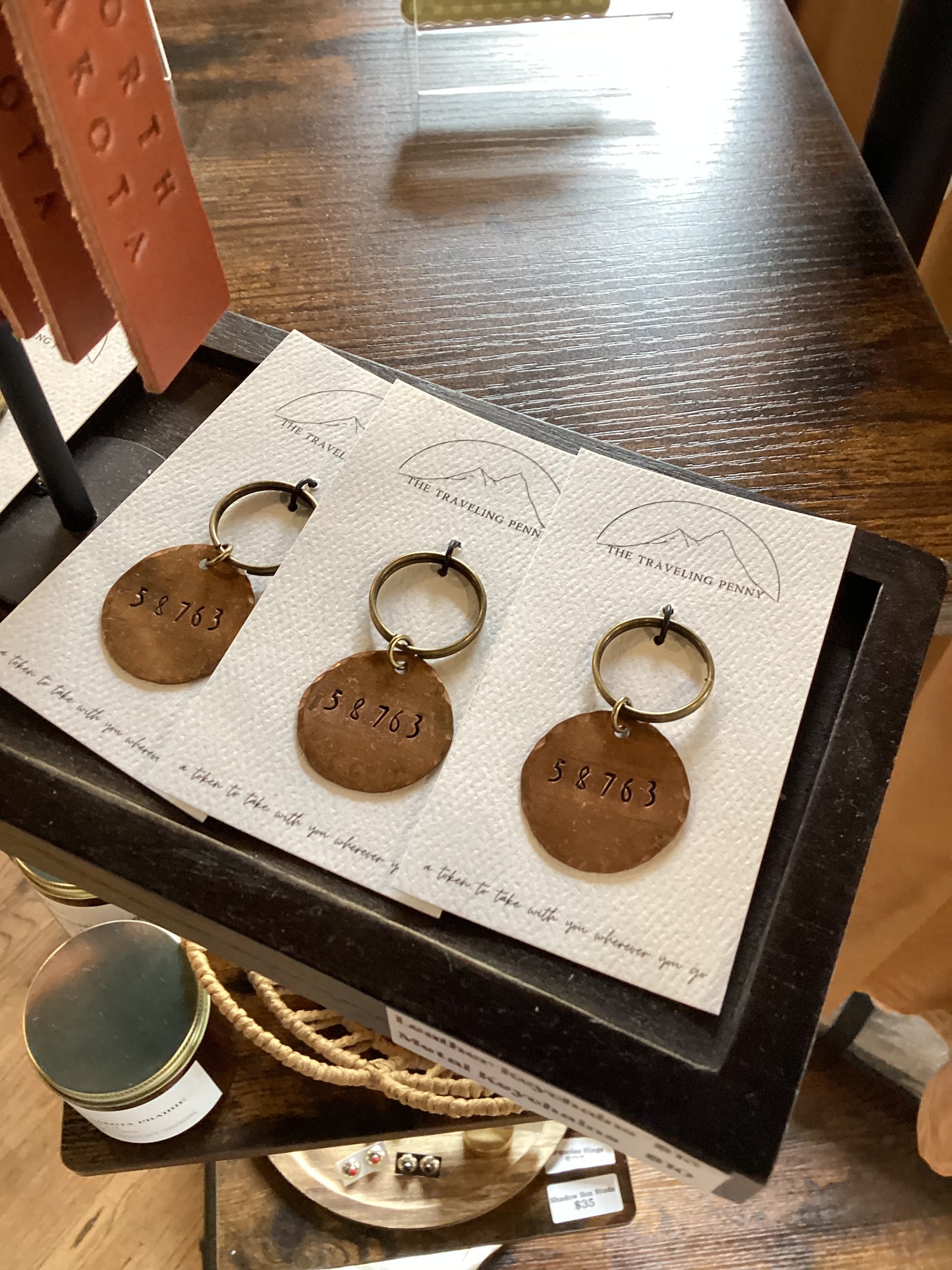 58763 Zip Code Keychain