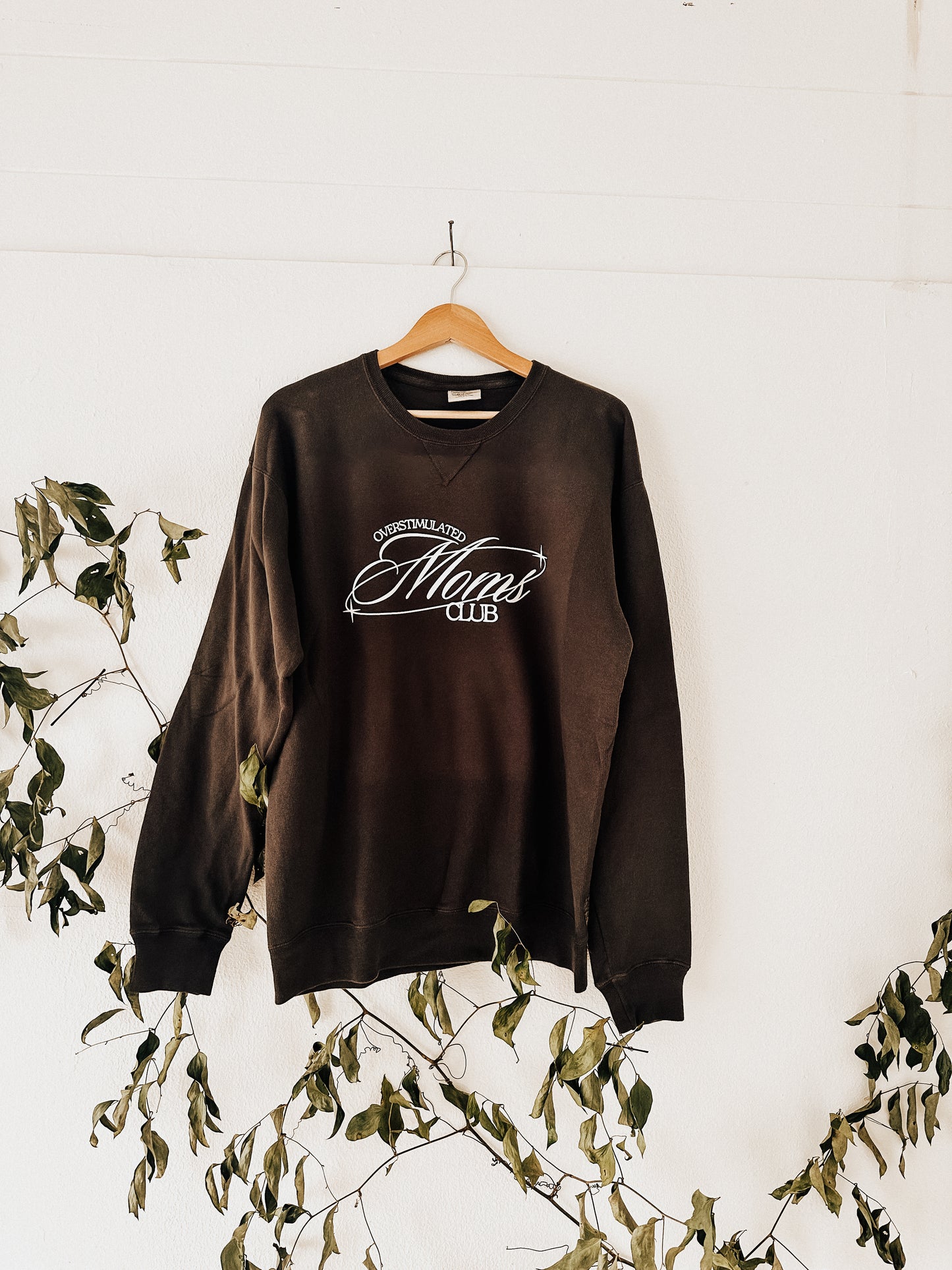 Overstimulated Moms Club Vintage Crewneck
