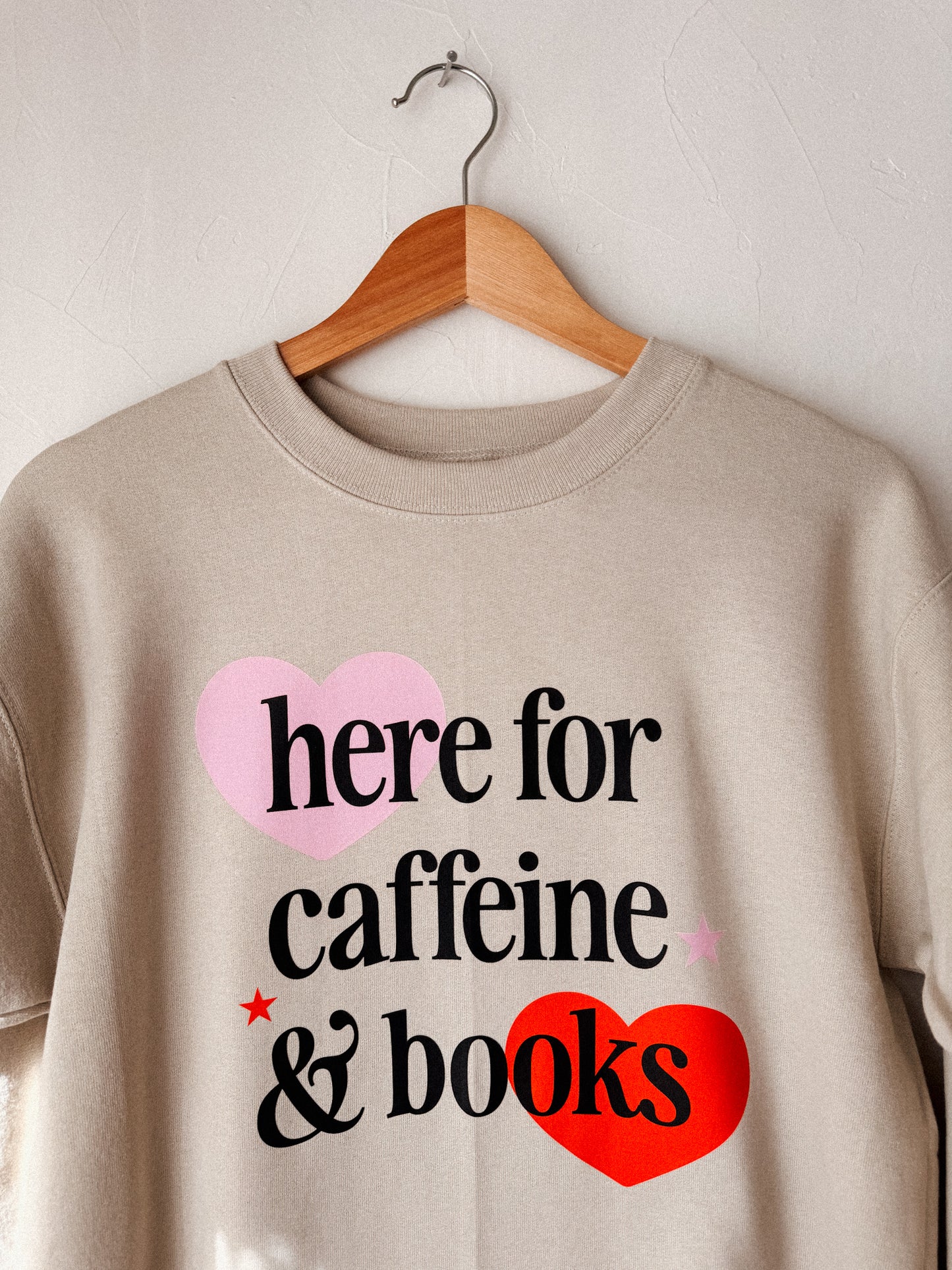 Caffeine + Books | Crewneck Sweatshirt