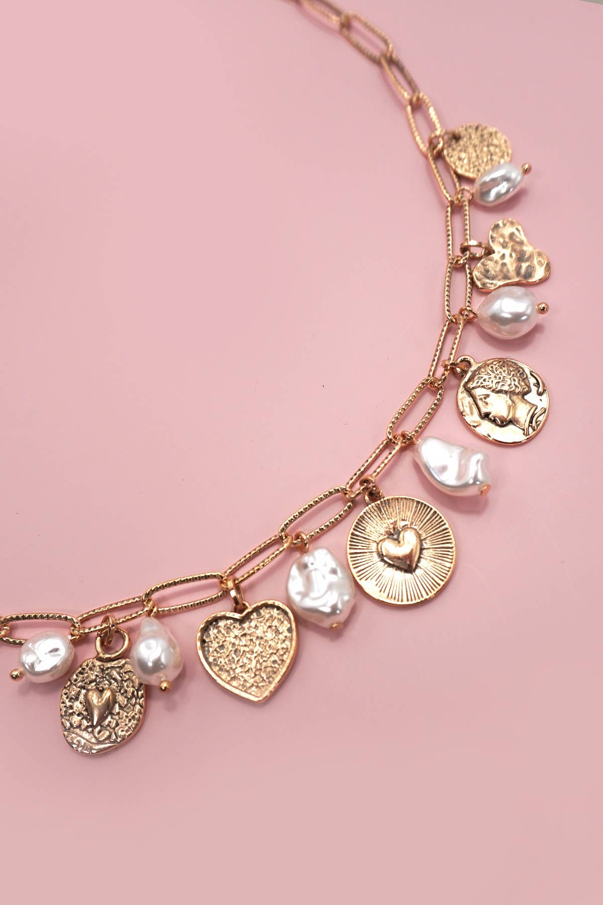 Pearl Charm Necklace