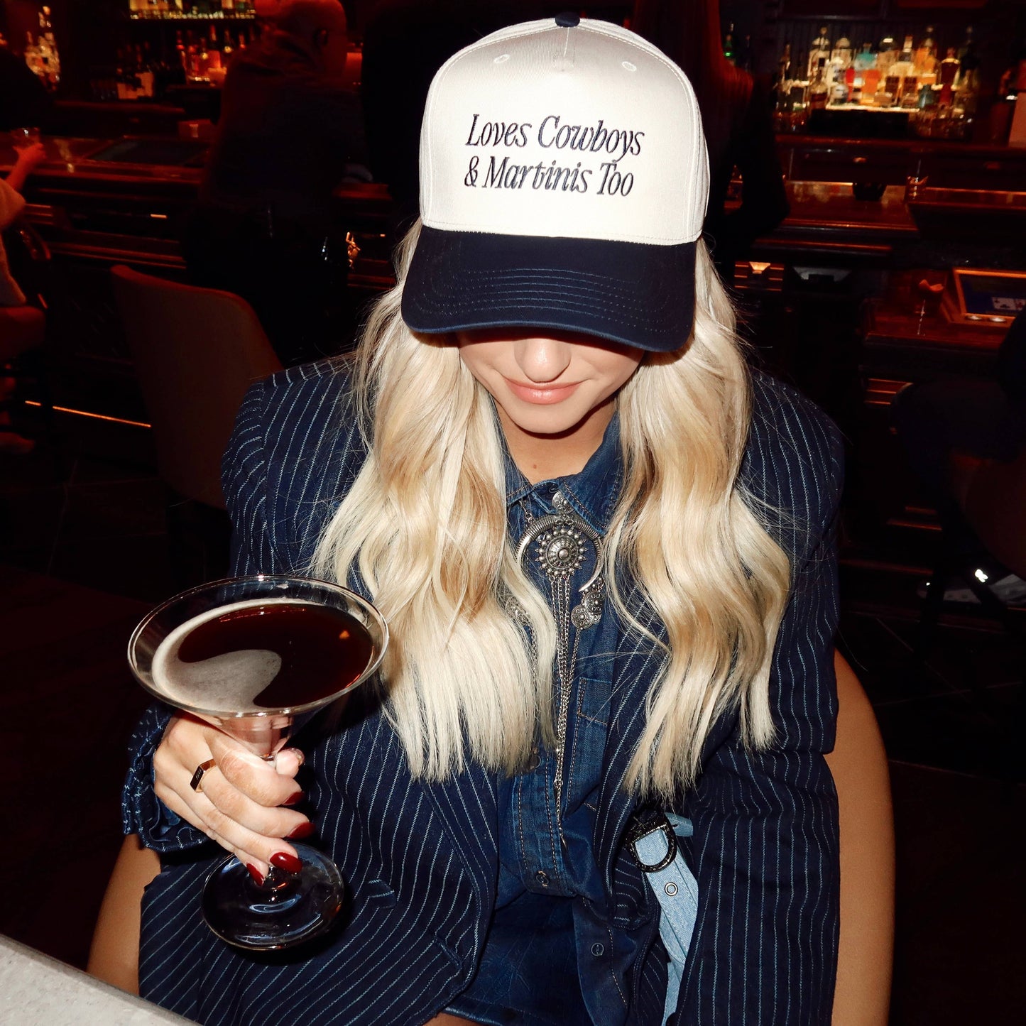 Cowboys & Martinis | Embroidered Hat