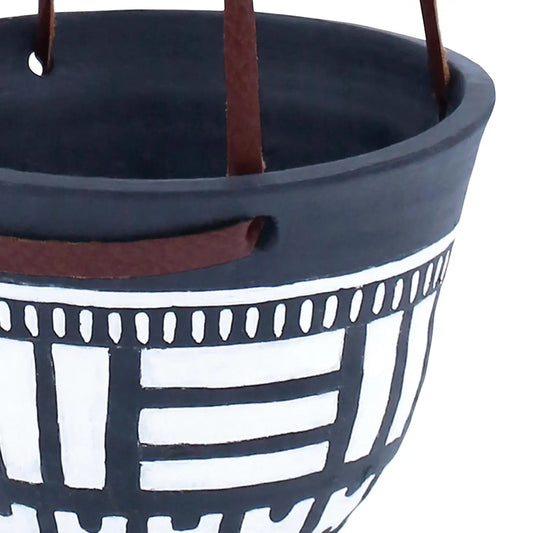 Hanging Black Terracotta Planter
