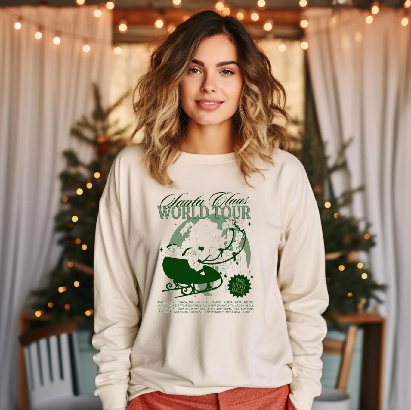 World Tour | Adult Holiday Long Sleeve