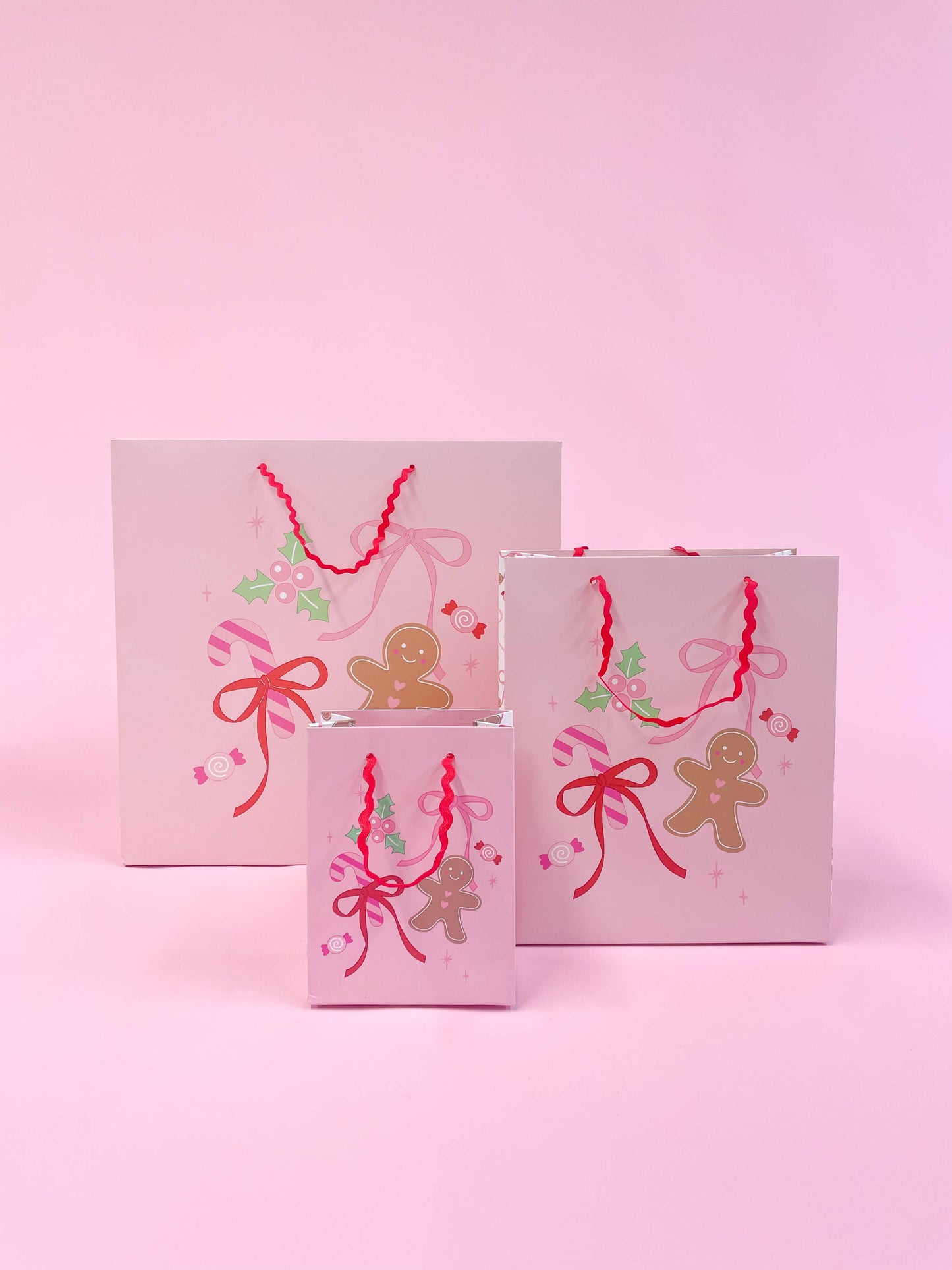 Gingerbread Bows | Medium Gift Bag