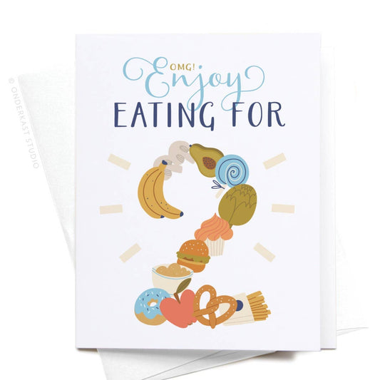 Eating for 2 | Greeting Card