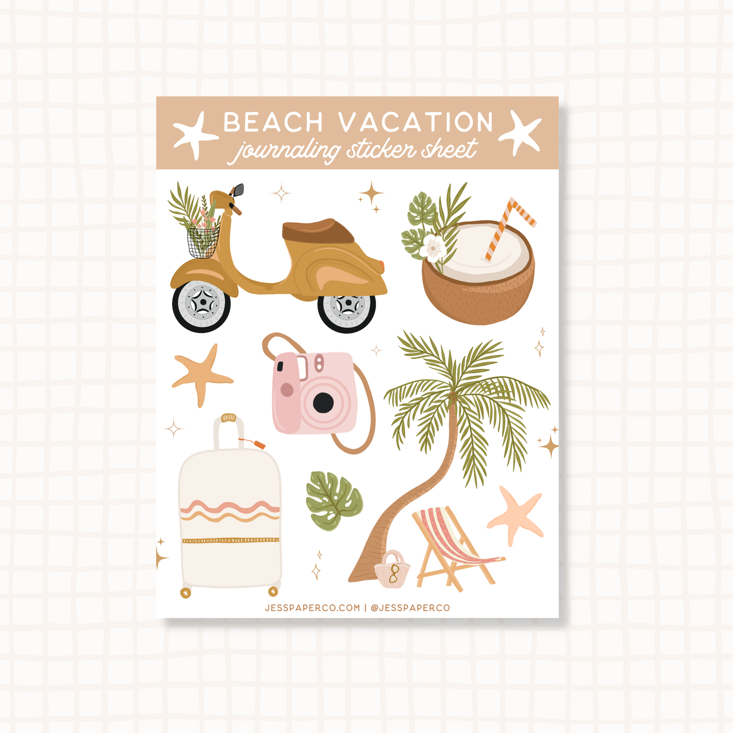 Beach Vacation | Sticker Sheet