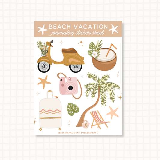 Beach Vacation | Sticker Sheet