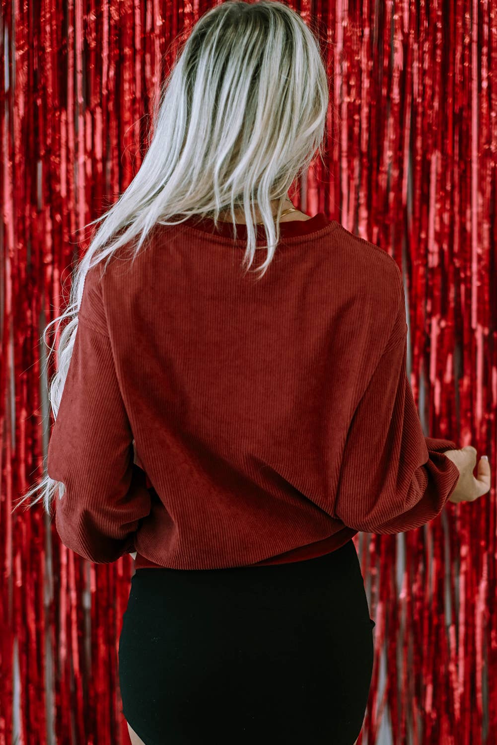 XOXO Corded Crewneck