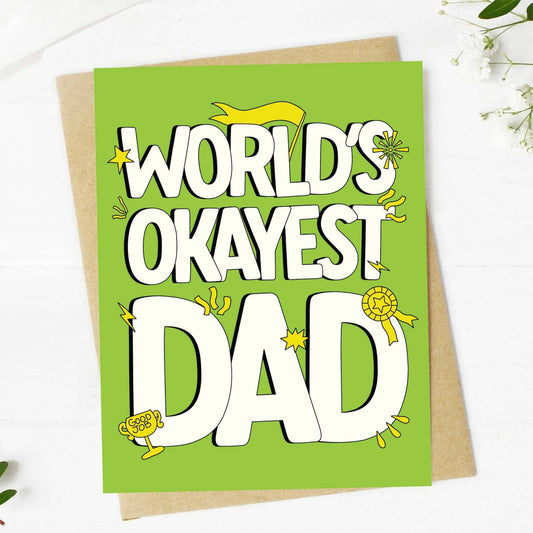 World's Okayest Dad | Father's Day Card