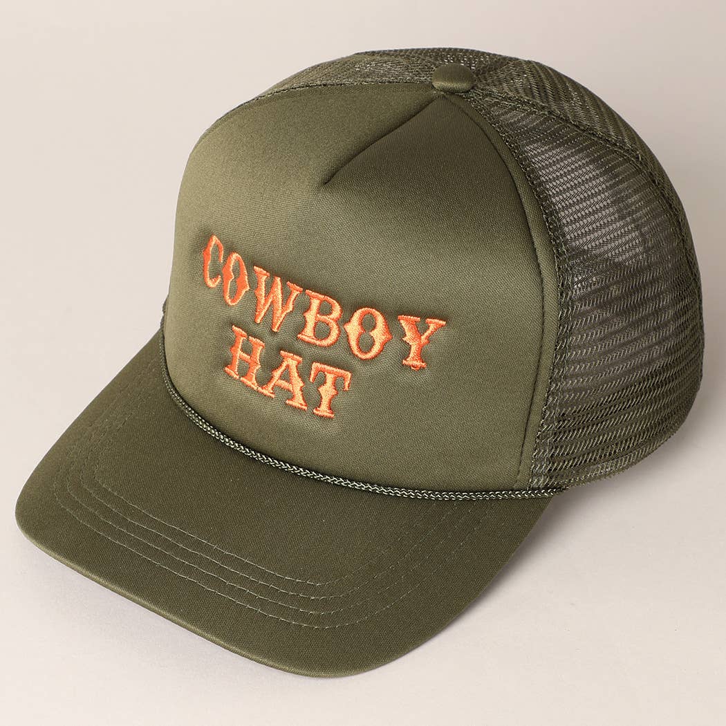 Cowboy Hat | Olive Trucker