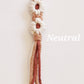 Daisy Macrame Keychain