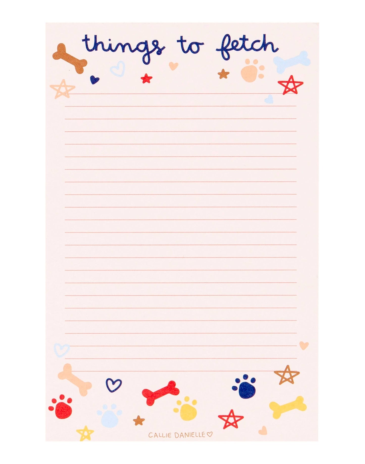 Things to Fetch Dog Notepad