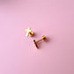 Girls Flat Back Stud Earrings