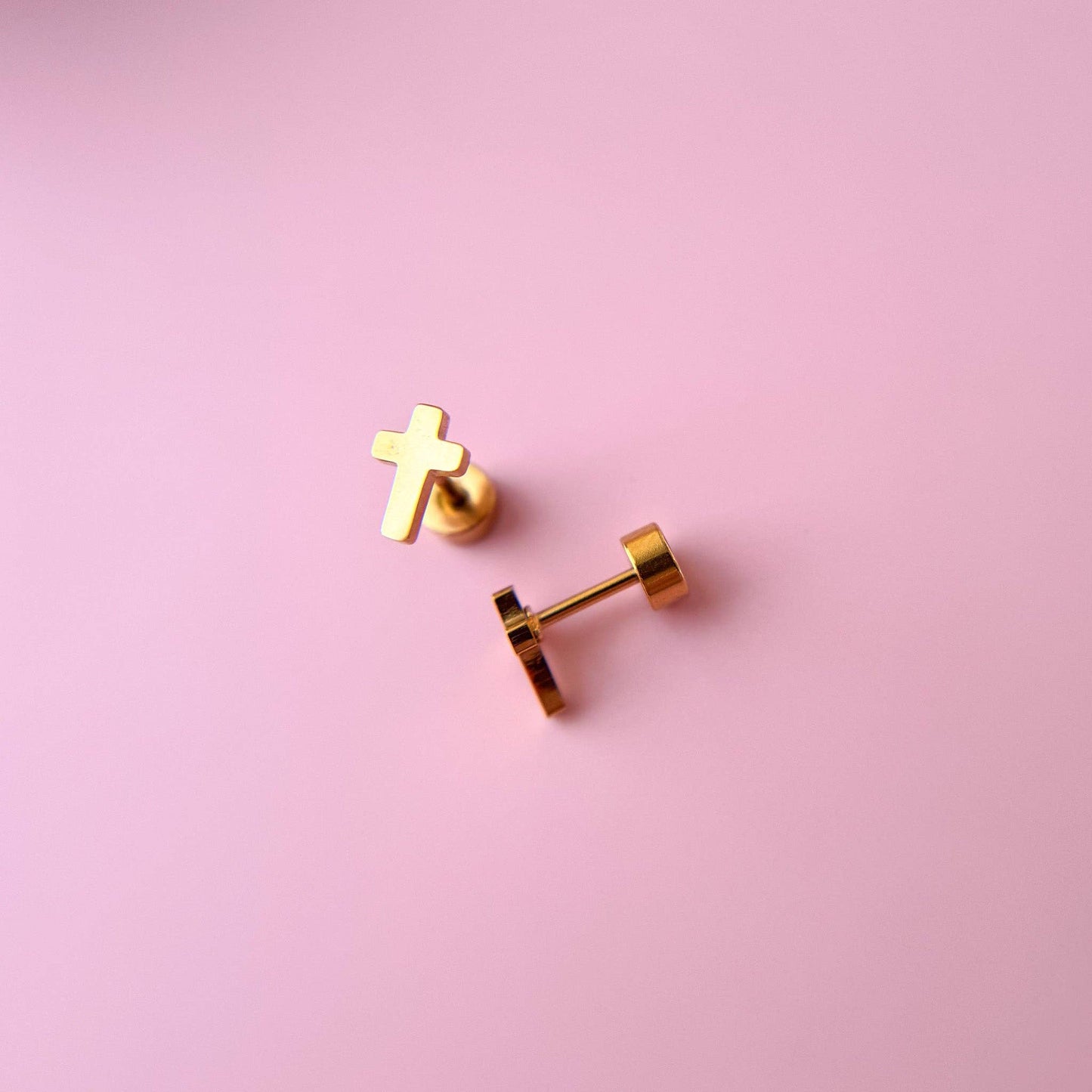 Girls Flat Back Stud Earrings
