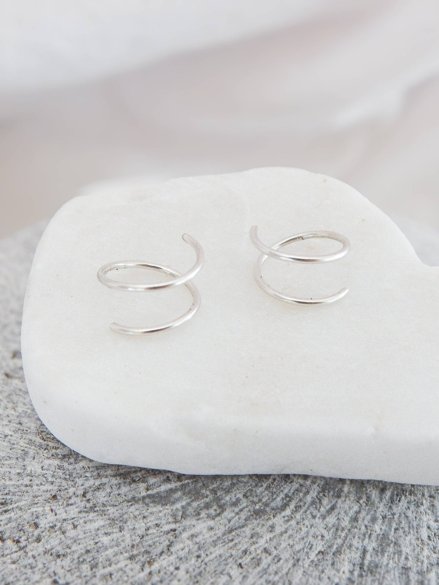 Twist-In Double Huggie Hoop Earrings