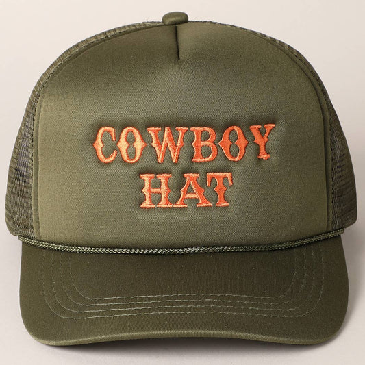 Cowboy Hat | Olive Trucker