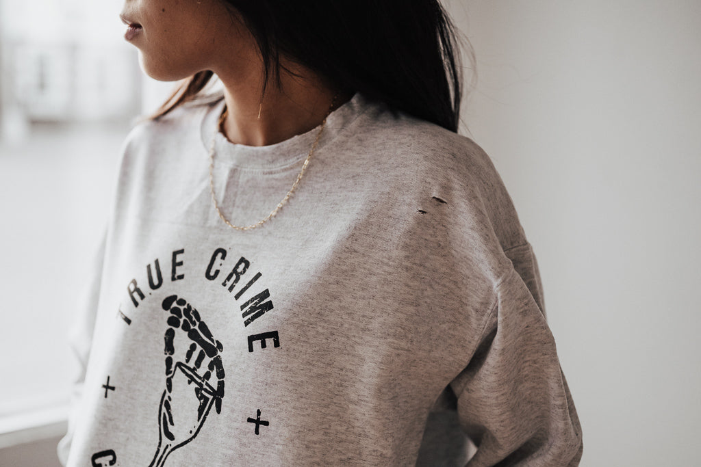 True Crime & Cheap Wine Crewneck