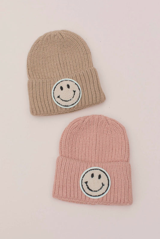 Youth Smiley Face Beanie