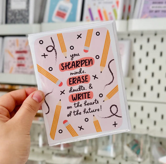 Sharpen Minds | Greeting Card