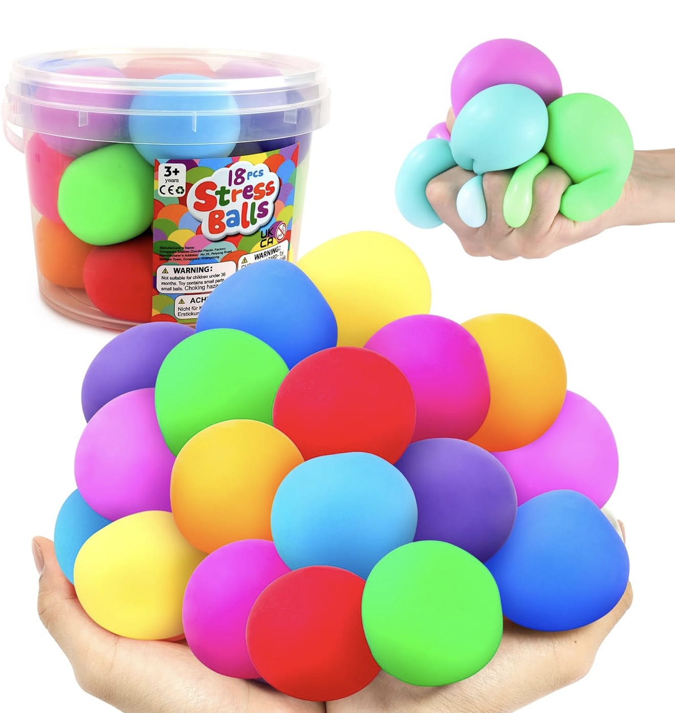 Mini Squishy - Ball, Cube, Bear