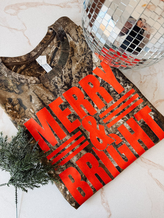 Camo Merry & Bright | Graphic Tee