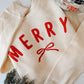 Merry Bow | Youth & Adult Matching Crewneck