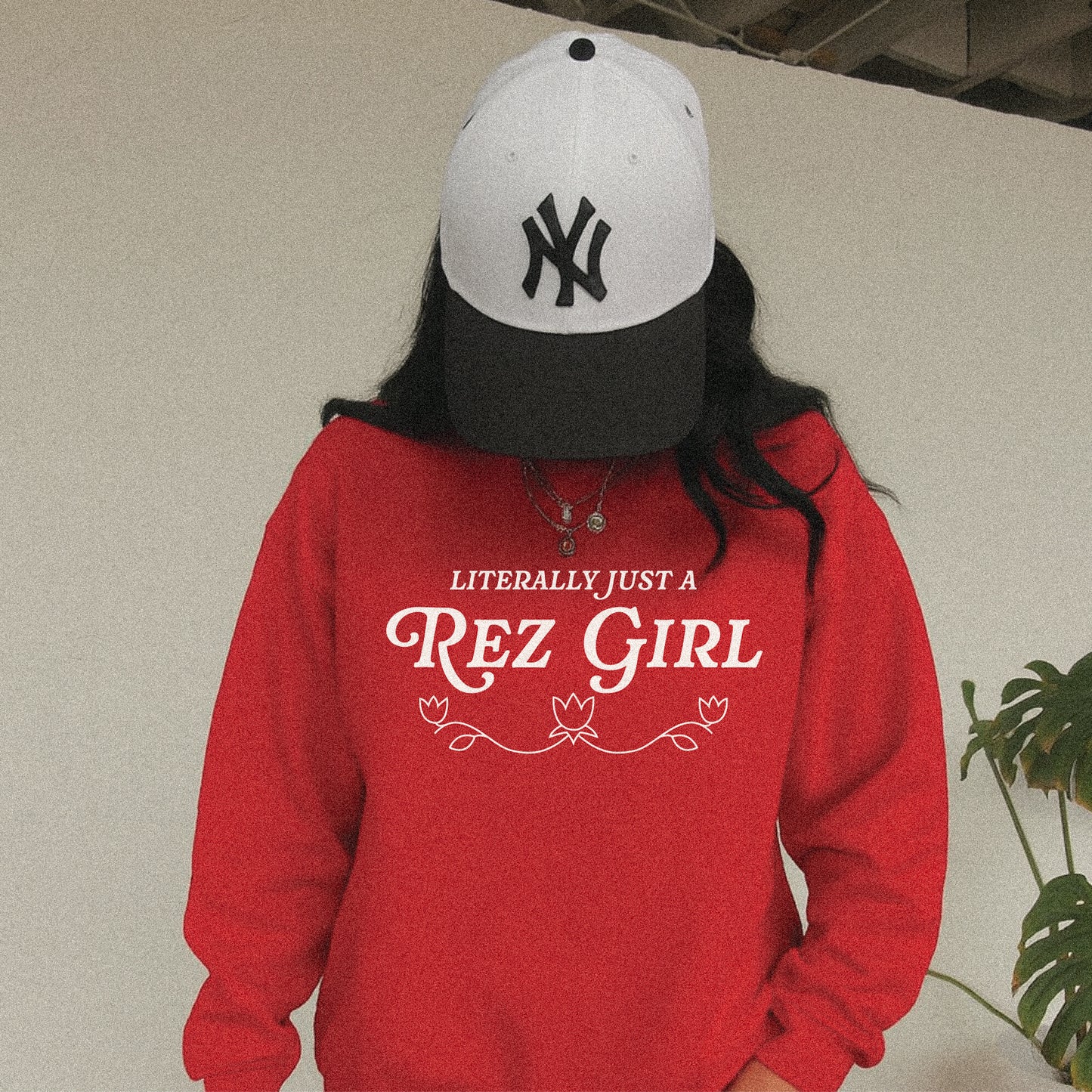 Literally Just A Rez Girl | Adult + Youth Crewneck