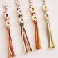 Daisy Macrame Keychain