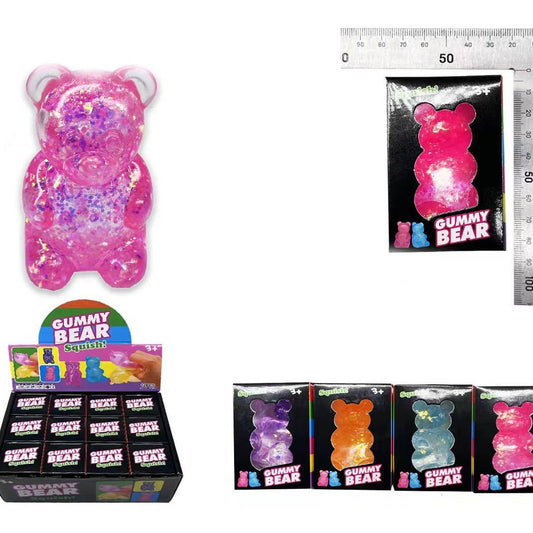 Glitter Gummy Bear Squishy