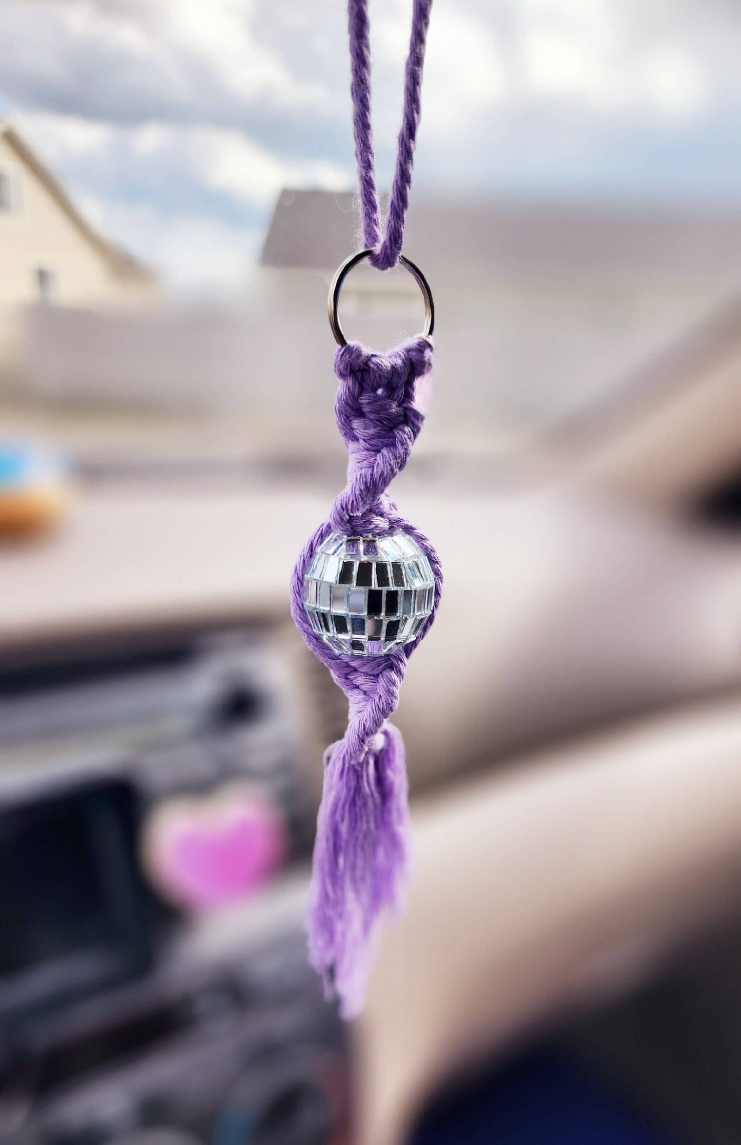 Disco Ball Car Charm