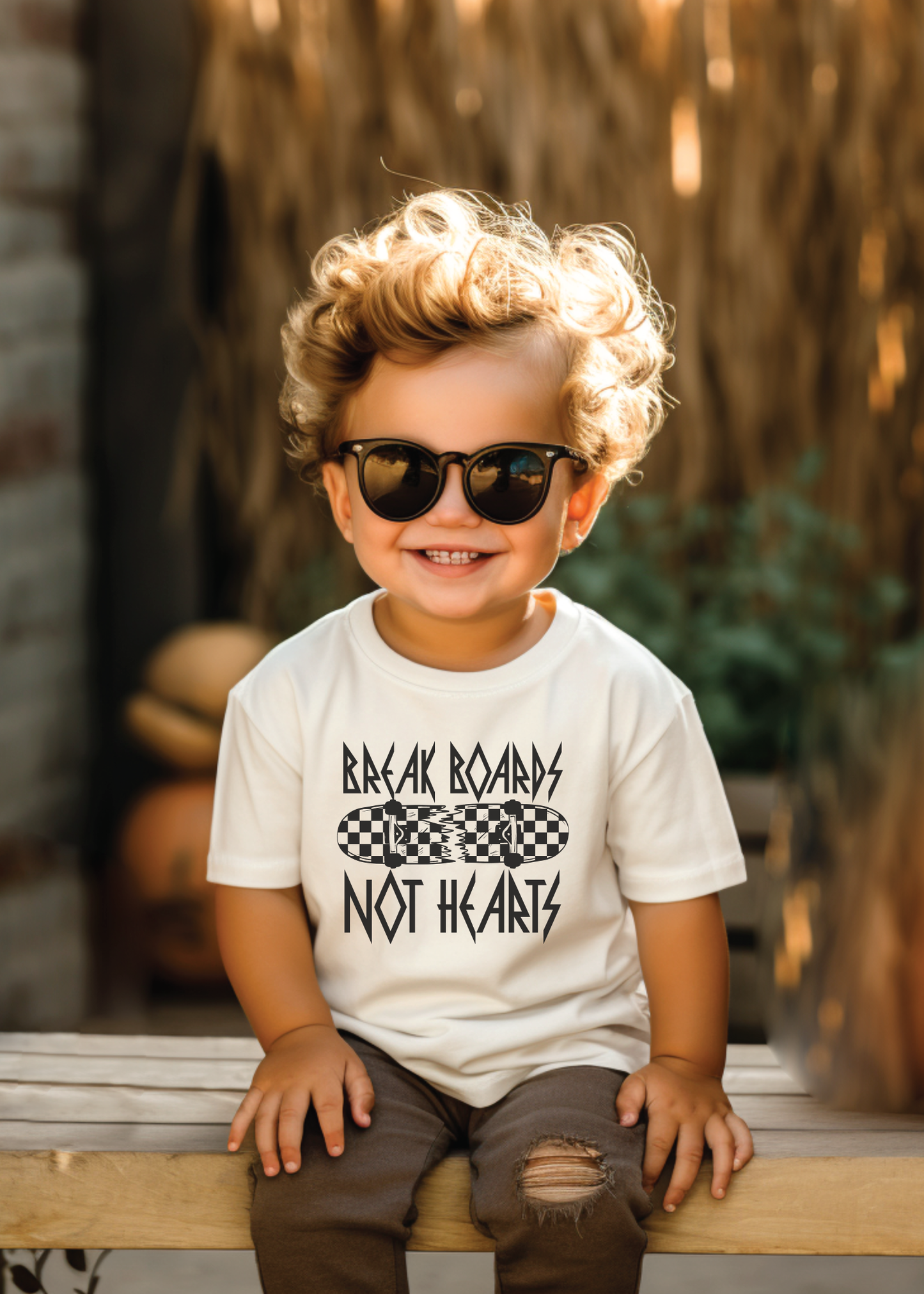 Break Boards, Not Hearts | Youth Graphic Tee