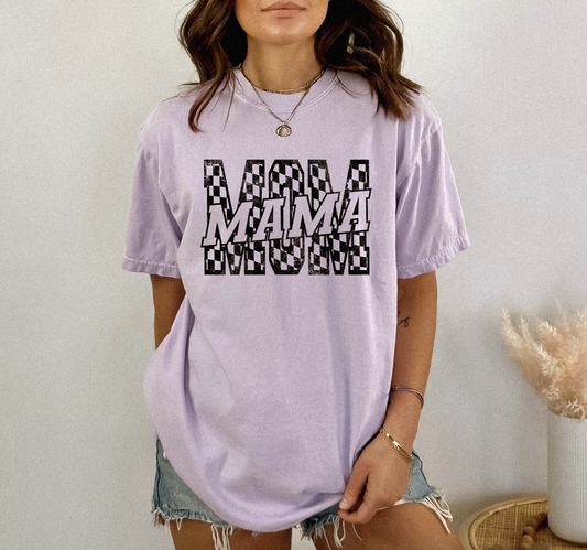 Checkered Mom | Graphic Tee