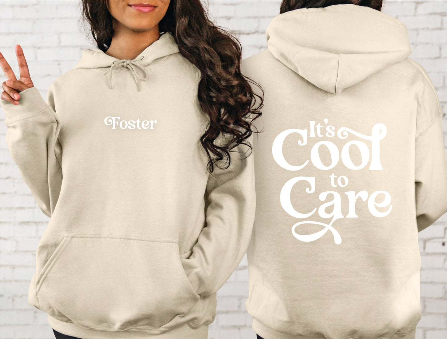 Foster, It's Cool to Care Adult Sweatshirt