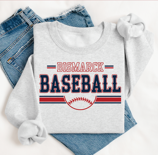 Bismarck Baseball | Graphic Sweatshirt