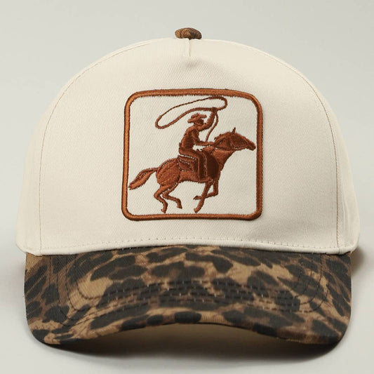 Leopard Roper Patch Hat