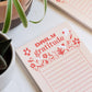 Daily Gratitude Notepad