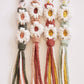 Daisy Macrame Keychain