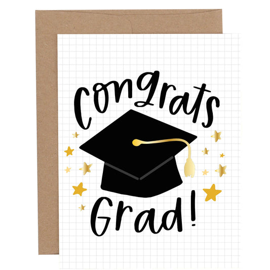Congrats Grad Gold Foil | Graduation Card
