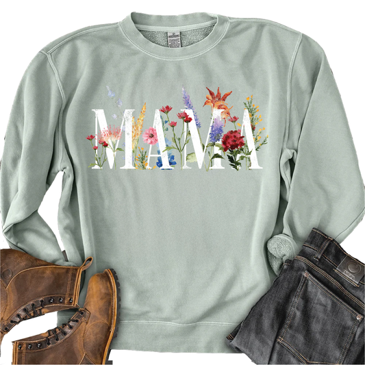 Floral Mama | Vintage Graphic Crewneck