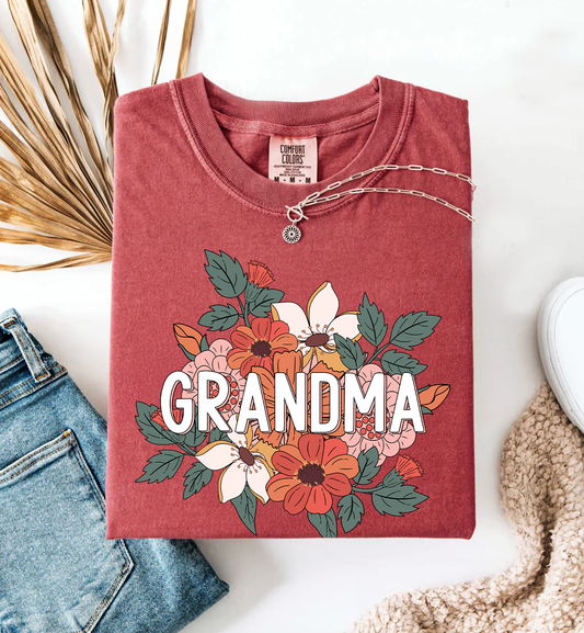 Floral Grandma | Graphic Tee