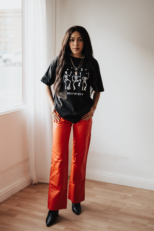 Glow in the Dark Howdy Skeleton Graphic Tee (youth & adult)