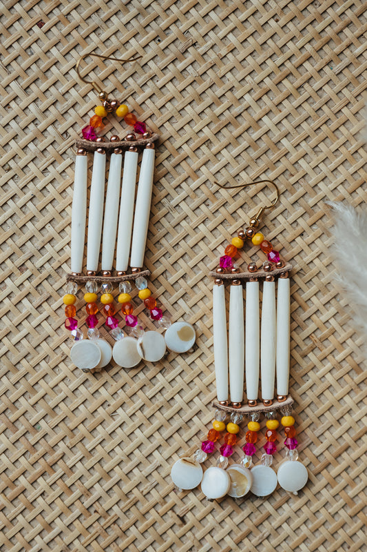 Beaded Bone Earrings [Style 2]