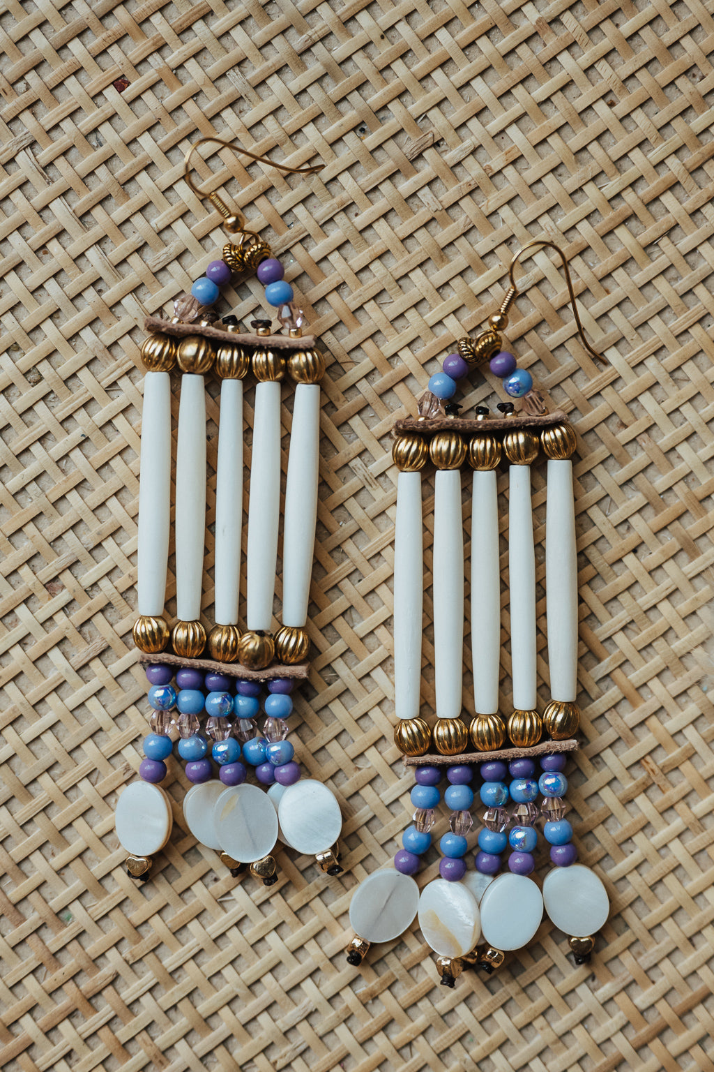 Beaded Bone Earrings [Style 3]